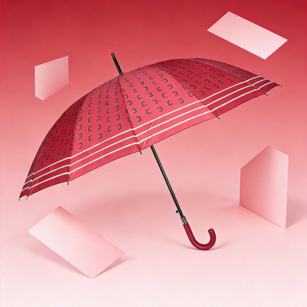 十六骨几何纹伞